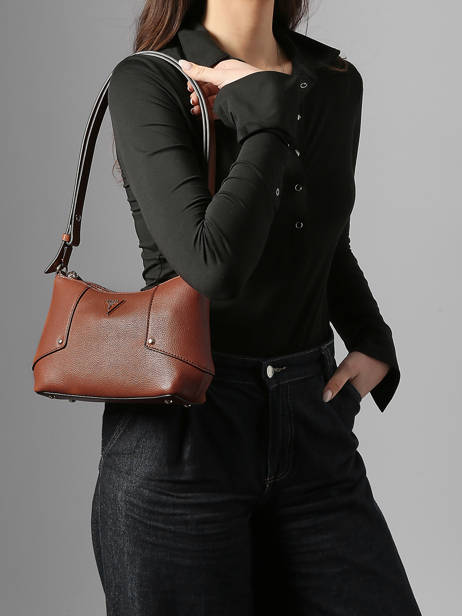 Sac Bandoulière Darcy Guess Marron darcy BG991418 vue secondaire 1