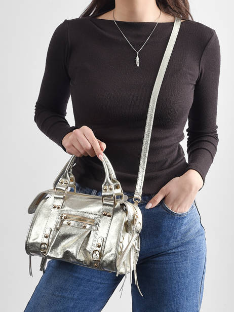 Sac Bandoulière Nine Cuir Milano Argent nine NI24093O vue secondaire 1