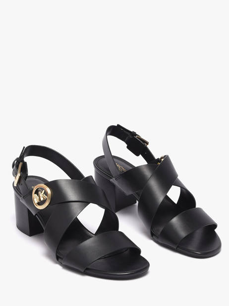 Sandales à Talon En Cuir Michael kors Noir women EMS1L001 vue secondaire 1
