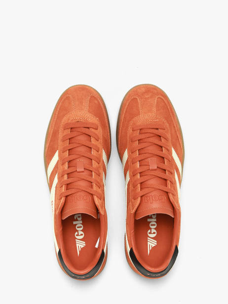 Sneakers En Cuir Gola Orange men CMB735UH vue secondaire 4