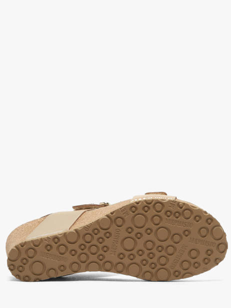 Sandales Semelle Compensée En Cuir Mephisto Or women P5148844 vue secondaire 4