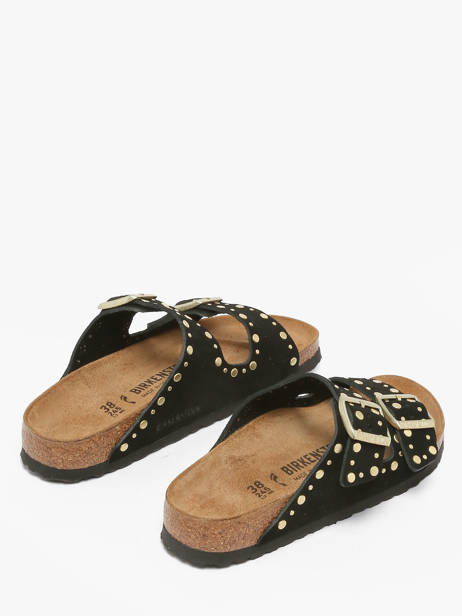 Mules Arizona Rivet En Cuir Birkenstock Noir women 1030348 vue secondaire 2