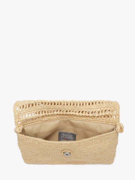 Sac Bandoulière L'atelier Du Crochet Raphia Le voyage en panier Beige l'atelier du crochet AM827 vue secondaire 2