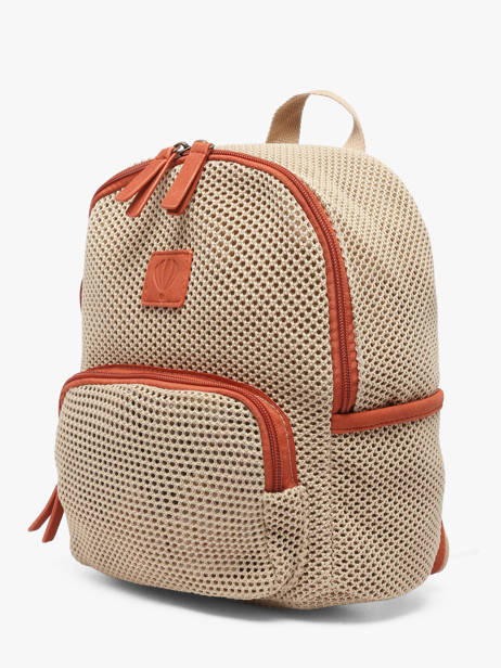 Sac à Dos Le voyage en panier Beige resille PM957 vue secondaire 2