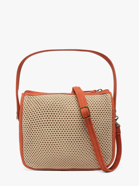 Sac Bandoulière Resille Polyester Le voyage en panier Beige resille PM959 vue secondaire 3