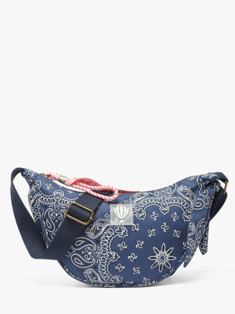 Sac Bandoulière Bandana Coton Le voyage en panier Bleu bandana PM969