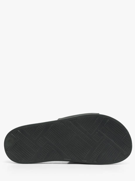 Claquettes En Cuir Tommy hilfiger Noir men 5799BDS vue secondaire 4