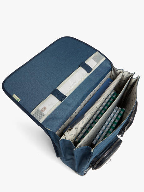 Cartable 3 Compartiments Vintage Color Cameleon Bleu vintage color VIC-CA41 vue secondaire 4