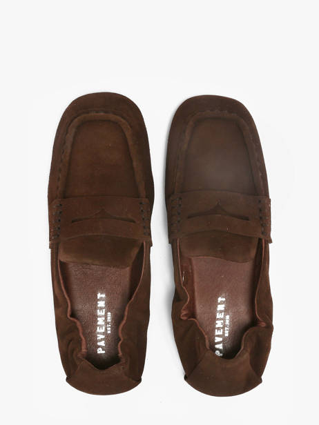 Mocassins En Cuir Pavement Marron women 1 vue secondaire 3
