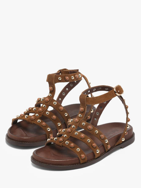 Sandales En Cuir Inuovo Marron women 51002CTN vue secondaire 1
