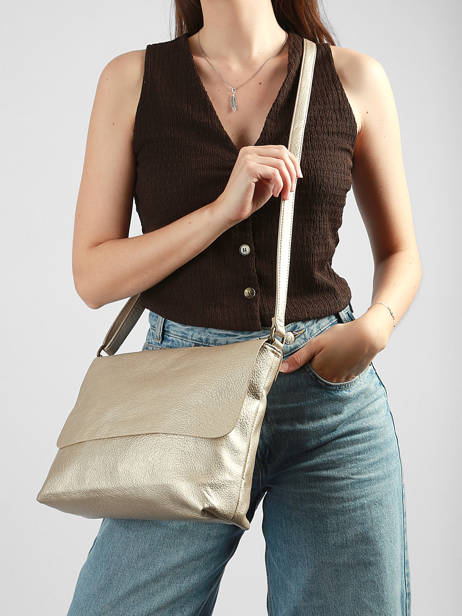 Sac Bandoulière Soft Miniprix Or soft MD5231 vue secondaire 1