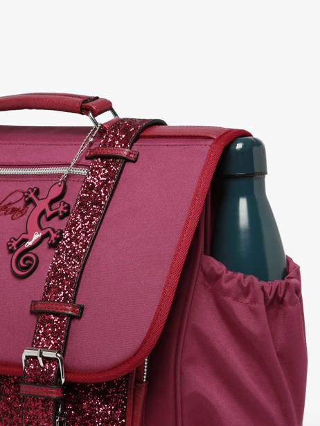 Cartable Enfant 3 Compartiments Vintage Fantasy Cameleon Violet vintage fantasy CA41 vue secondaire 6