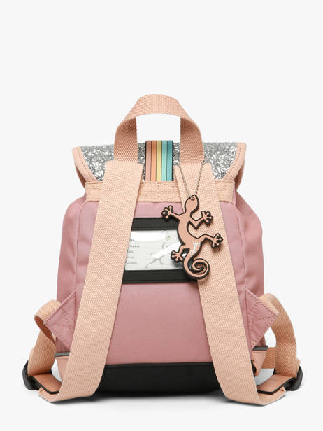 Sac à Dos 1 Compartiment Vintage Fantasy Cameleon Rose vintage fantasy SD25 vue secondaire 5