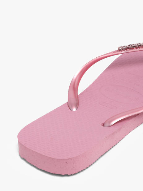 Tongs Sl Sq Lg Met Havaianas Rose women 4148257F vue secondaire 3