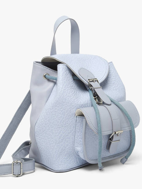 Sac à Dos Le Baroudeur Lavande Cuir Paul marius Bleu lavande BAROULAV vue secondaire 1