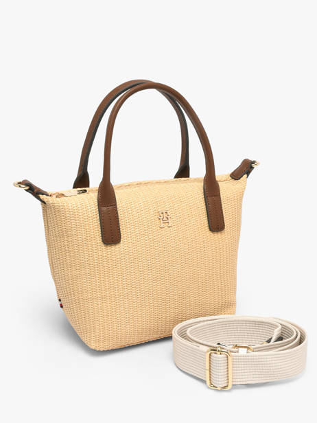 Sac Bandoulière Popette Polyurethane Tommy hilfiger Beige popette AW18523 vue secondaire 1