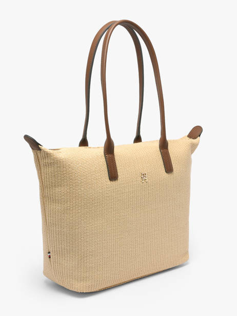 Sac Porté épaule Popette Polyurethane Tommy hilfiger Beige popette AW18528 vue secondaire 1