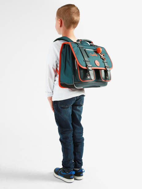 Cartable 2 Compartiments Vintage Urban Cameleon Bleu vintage urban CA38 vue secondaire 1