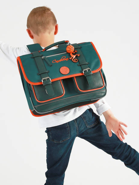 Cartable 2 Compartiments Vintage Urban Cameleon Bleu vintage urban CA38 vue secondaire 2