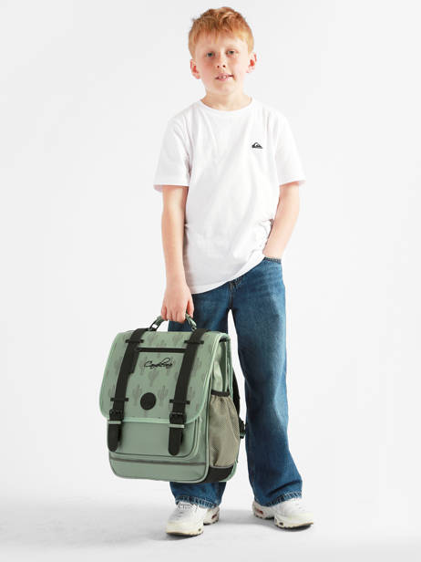 Sac à Dos Vintage North 2 Compartiments Cameleon Vert vintage north SD39 vue secondaire 2