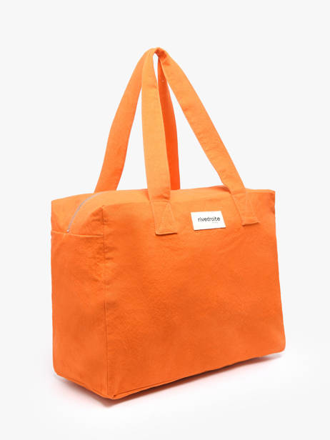 Le Sac Porté épaule A4 Célestins Coton Recyclé Rivedroite Orange timeless CELESTIM vue secondaire 1