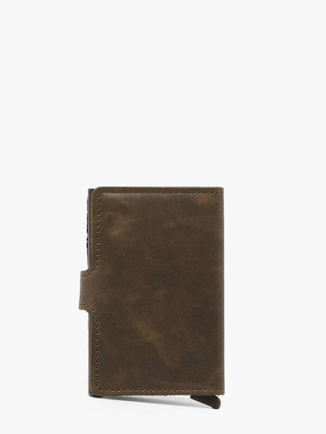 Porte-cartes Vintage Cuir Secrid Marron vintage MV vue secondaire 3