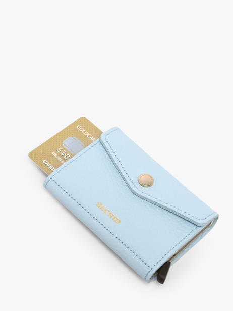 Porte-cartes Pebble Envelope Cuir Secrid Bleu pebble EPE vue secondaire 2