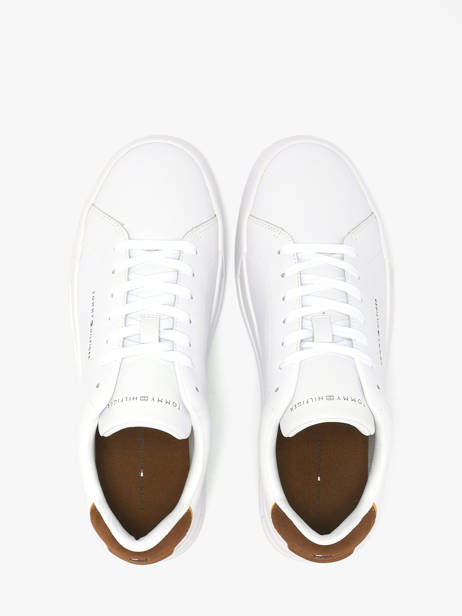 Sneakers En Cuir Tommy hilfiger Blanc men 536702R vue secondaire 4