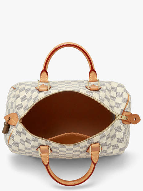 Sac à Main D'occasion Louis Vuitton Speedy 30 Damier Azur Louis vuitton Bleu second life DU1098 vue secondaire 5