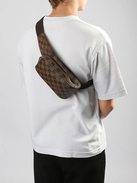 Sac Banane D'occasion Louis Vuitton Geronimos Damier Louis vuitton Marron second life CA1014 vue secondaire 1