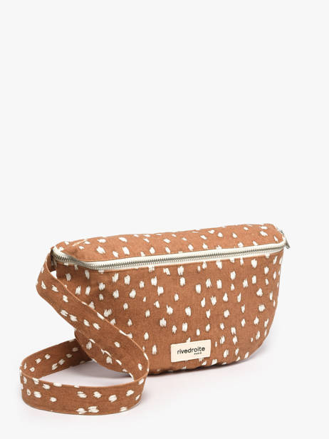 Le Sac Banane Custine Coton Recyclé Rivedroite Marron biche oh ma biche CUSTBICH vue secondaire 1