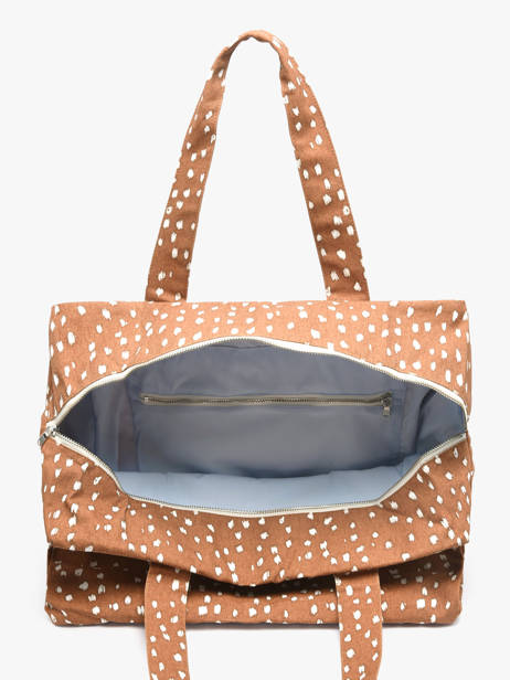 Le Sac Porté épaule A4 Célestins Coton Recyclé Rivedroite Marron biche oh ma biche CELEBICH vue secondaire 2