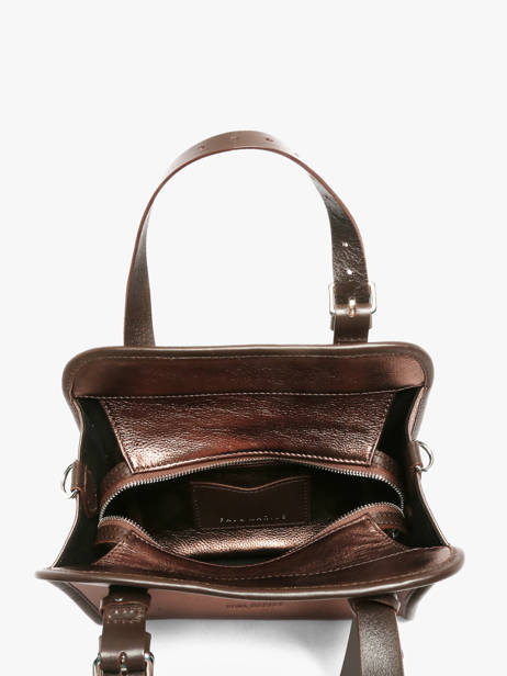 Sac Porté Main Vintage Cuir Paul marius Marron vintage S vue secondaire 2