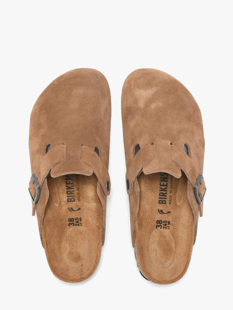 Mules En Cuir Birkenstock Marron unisex 1032795 vue secondaire 3