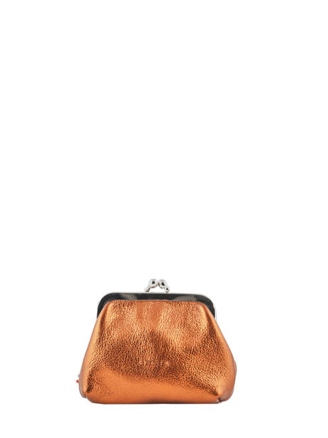 Porte-monnaie Etincelle Irisée Cuir Etrier Rose etincelle irisee EETI654